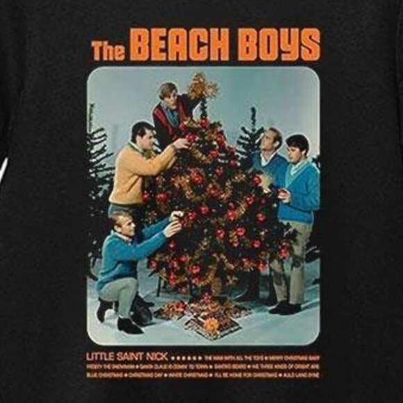 The Beach Boys Christmas Music Fan Gift Band Concert Holiday Graphic T-Shirt 90 - Picture 2 of 5